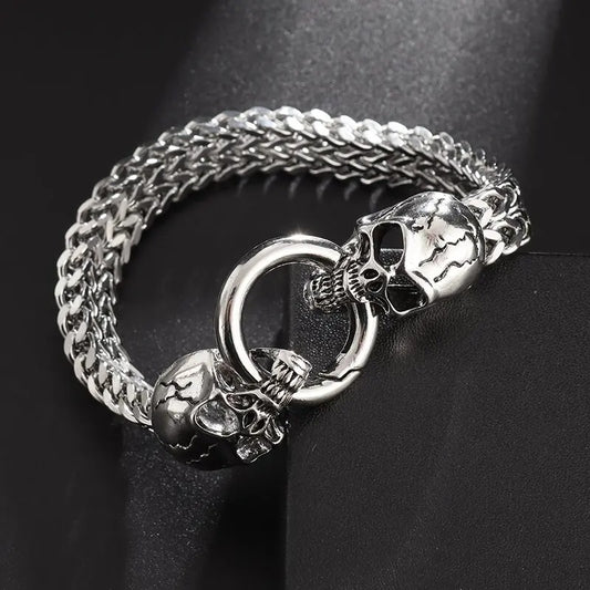 Stainless Steel Skull Bracelet