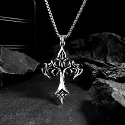 Flame Cross Pendant