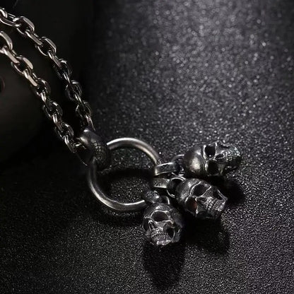 Three-Headed Skull Pendant